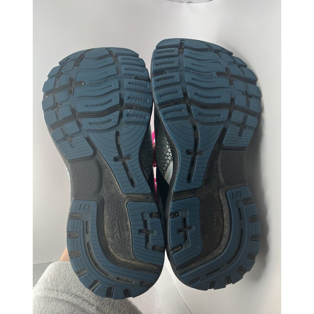 Brooks Ghost 14 Blue And Pink Running Shoe Athletic Sneaker Women’s Size 8 - Picture 7 of 8